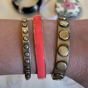 Crewcuts coral enamel bangle-gold